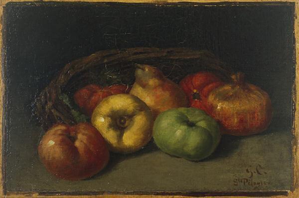 Gustave Courbet Still Life with Apples, Pear, and Pomegranates